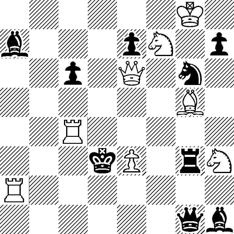 6K1/b3pN1p/2p1Q1n1/6B1/2R5/3kP1rN/R7/6qb