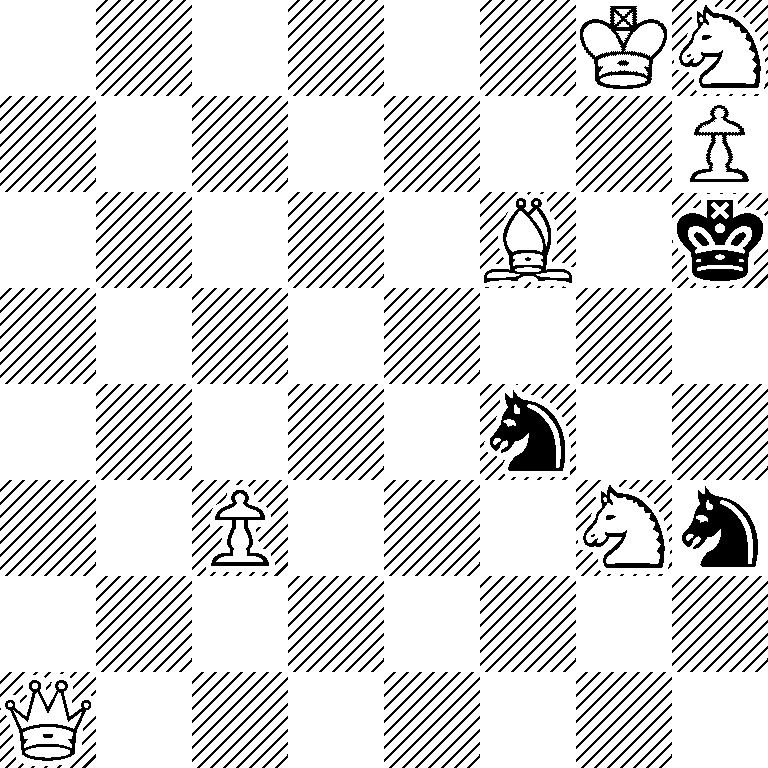 6KN/7P/5B1k/8/5n2/2P3Nn/8/Q7