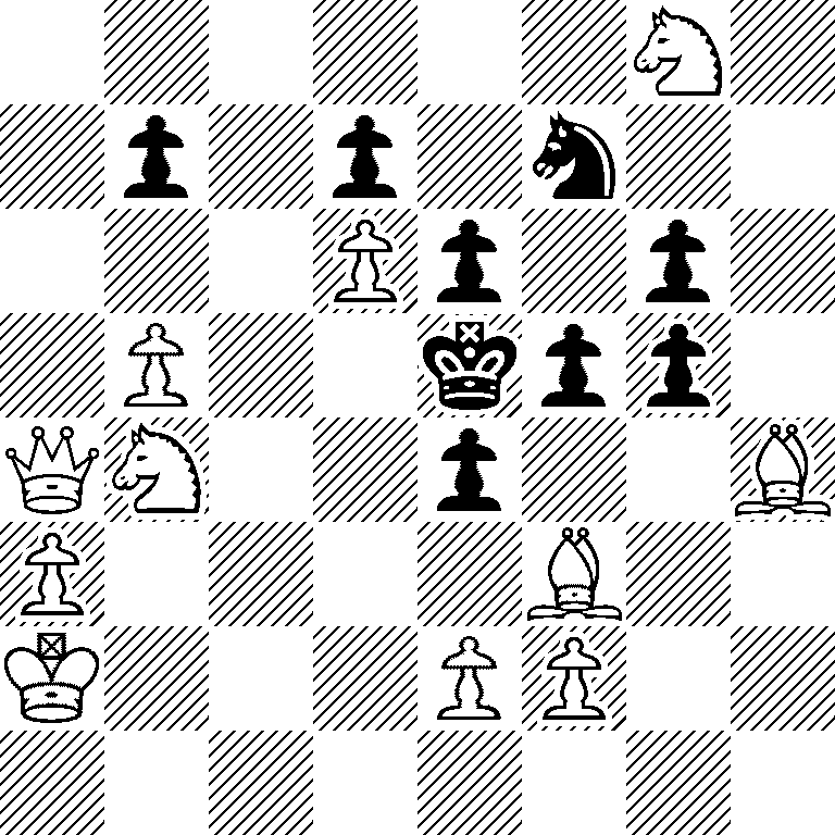 6N1/1p1p1n2/3Pp1p1/1P2kpp1/QN2p2B/P4B2/K3PP2/8