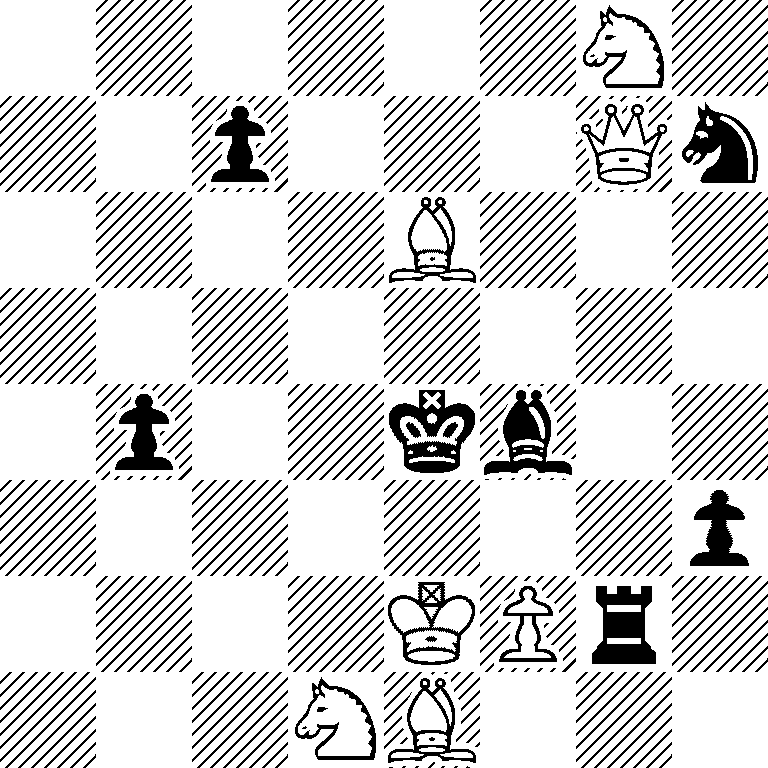 6N1/2p3Qn/4B3/8/1p2kb2/7p/4KPr1/3NB3