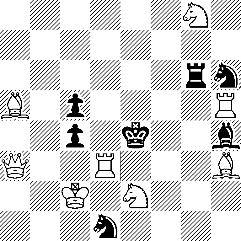 6N1/8/6rn/B1p4R/2p1k2b/Q2R3B/2K1N3/3n4