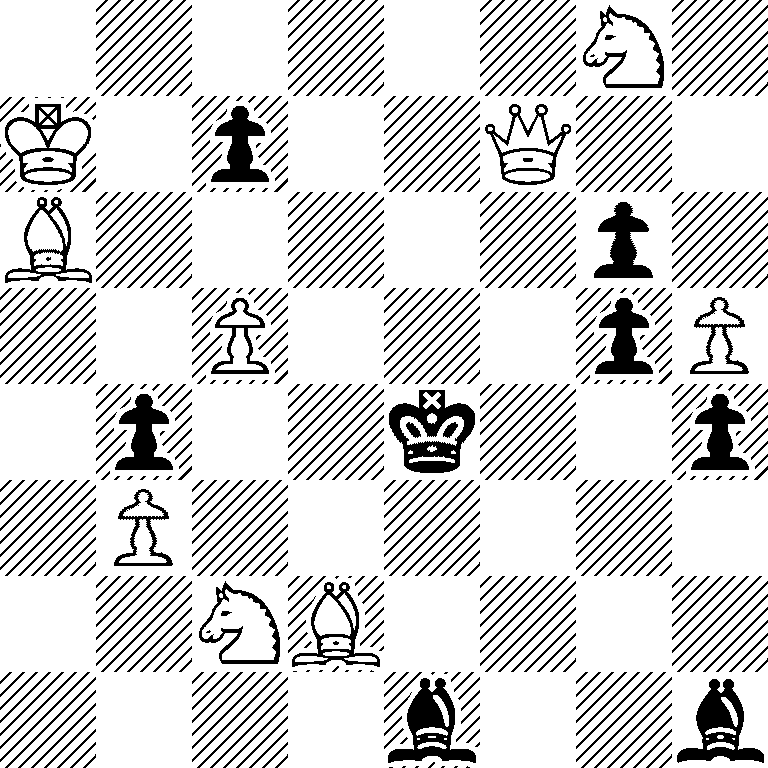 6N1/K1p2Q2/B5p1/2P3pP/1p2k2p/1P6/2NB4/4b2b