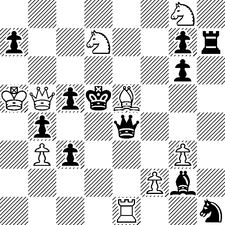 6N1/p2N2pr/6p1/KQpkB3/1p2q3/1Pp3P1/5Pb1/4R2n
