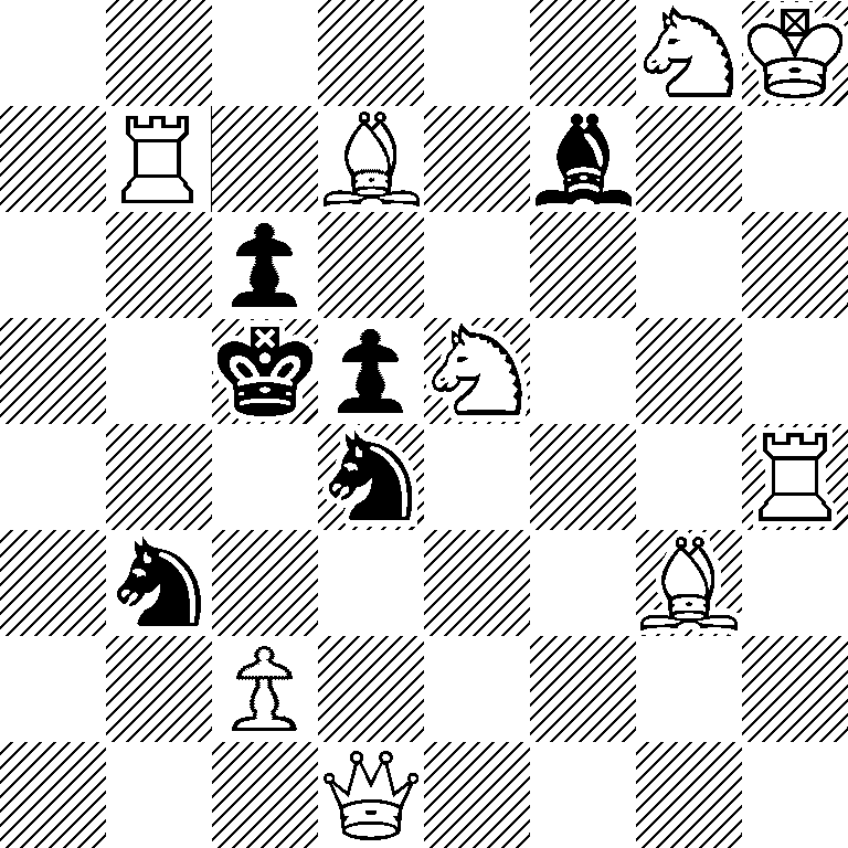 6NK/1R1B1b2/2p5/2kpN3/3n3R/1n4B1/2P5/3Q4