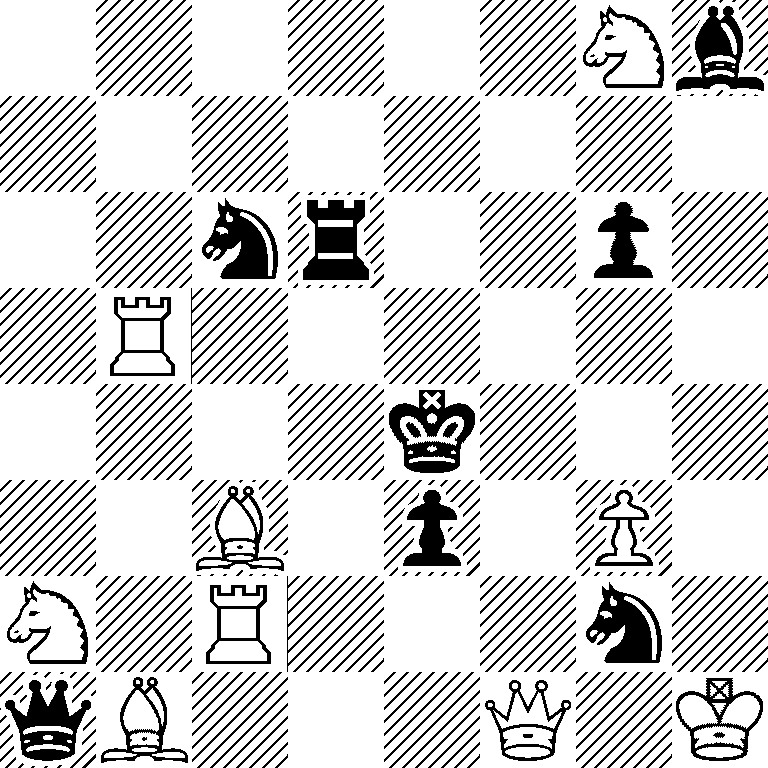 6Nb/8/2nr2p1/1R6/4k3/2B1p1P1/N1R3n1/qB3Q1K