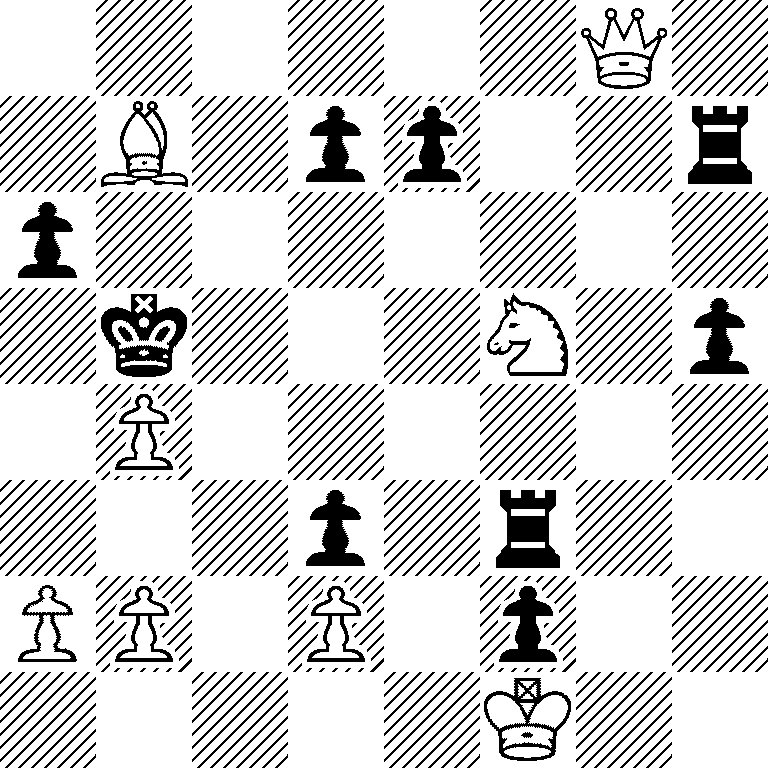 6Q1/1B1pp2r/p7/1k3N1p/1P6/3p1r2/PP1P1p2/5K2