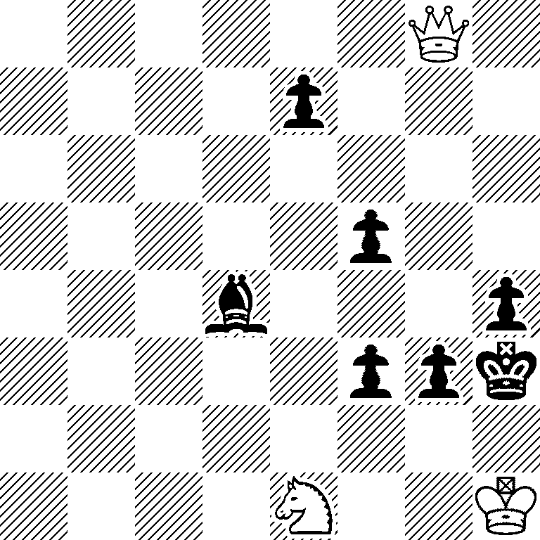 6Q1/4p3/8/5p2/3b3p/5ppk/8/4N2K