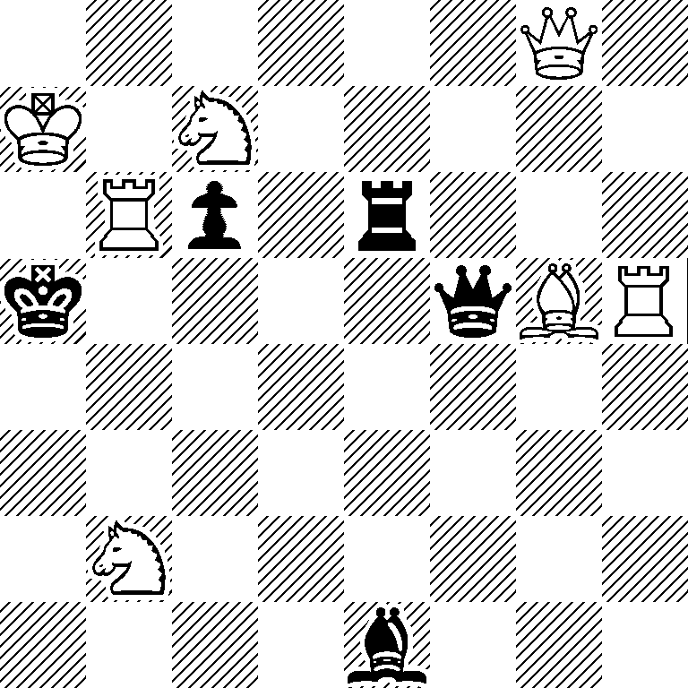 6Q1/K1N5/1Rp1r3/k4qBR/8/8/1N6/4b3