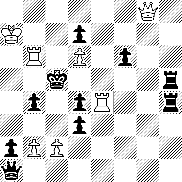6Q1/K2p4/1R1P1p2/2k4r/1p1pR2r/3p4/pPP5/q7