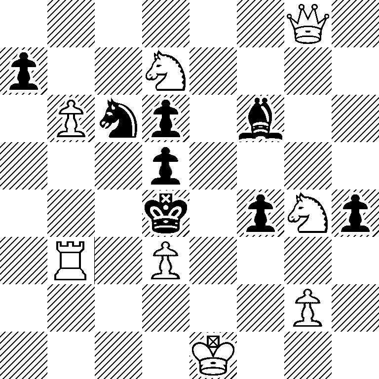 6Q1/p2N4/1Pnp1b2/3p4/3k1pNp/1R1P4/6P1/4K3