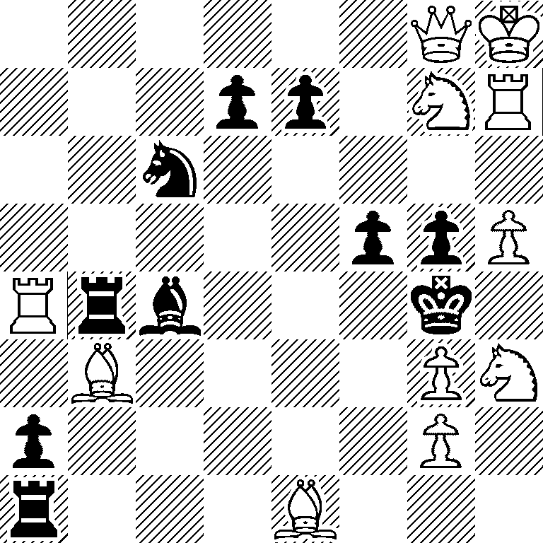 6QK/3pp1NR/2n5/5ppP/Rrb3k1/1B4PN/p5P1/r3B3