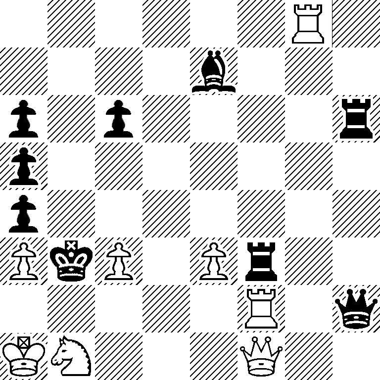 6R1/4b3/p1p4r/p7/p7/PkP1Pr2/5R1q/KN3Q2