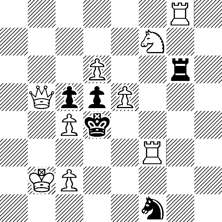 6R1/5N2/3P2r1/1QppP3/2Pk4/5R2/1KP5/5n2