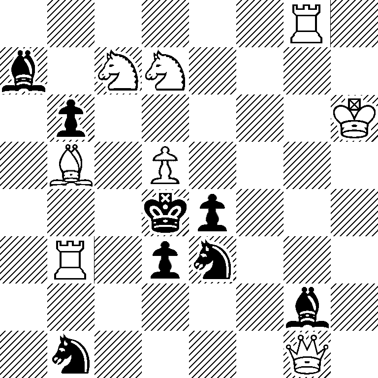6R1/b1NN4/1p5K/1B1P4/3kp3/1R1pn3/6b1/1n4Q1
