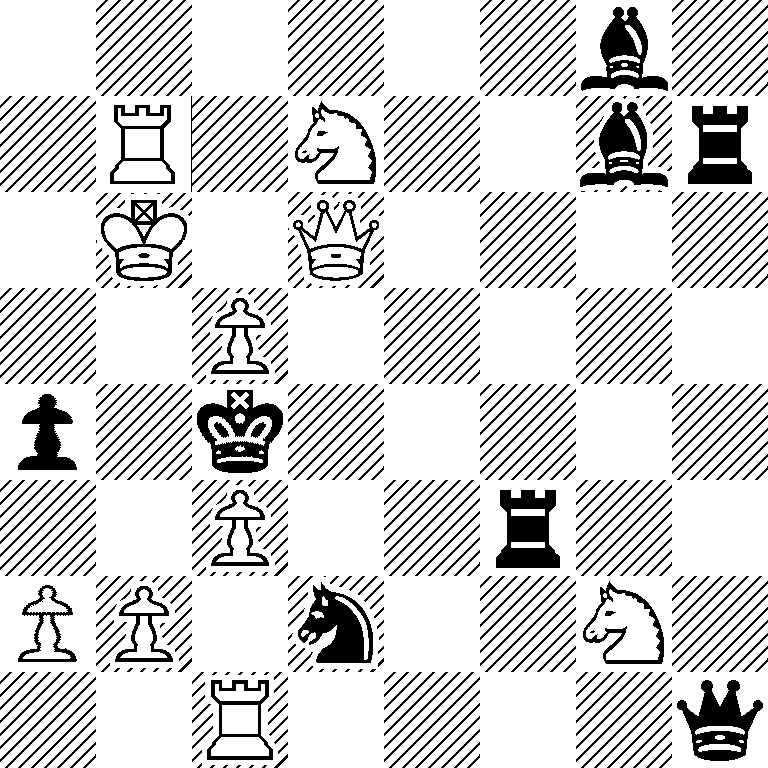 6b1/1R1N2br/1K1Q4/2P5/p1k5/2P2r2/PP1n2N1/2R4q