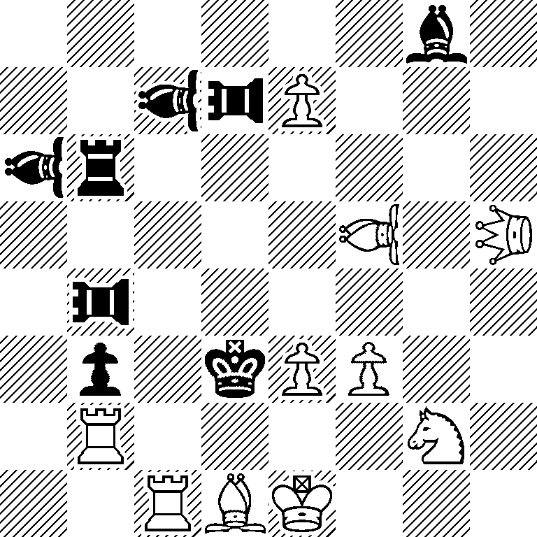 6b1/2*3b*3rP3/*3br6/5*3B1*3Q/1*3r6/1p1kPP2/1R4S1/2RBK3