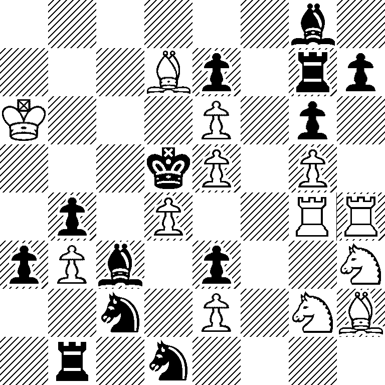 6b1/3Bp1rp/K3P1p1/3kP1P1/1p1P2RR/pPb1p2N/2n1P1NB/1r1n4