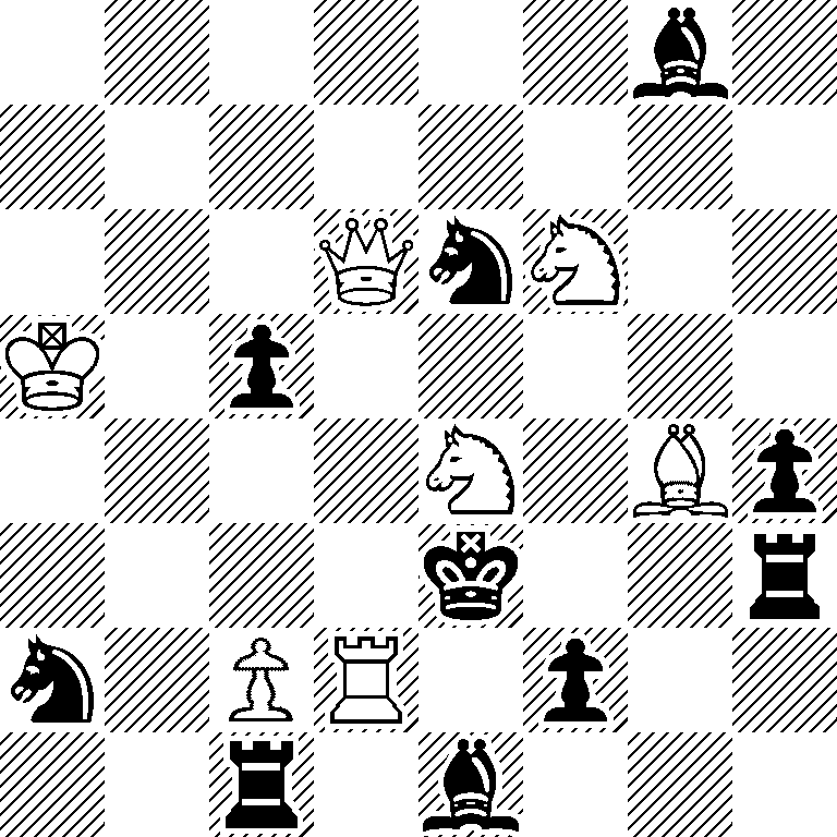 6b1/8/3QnN2/K1p5/4N1Bp/4k2r/n1PR1p2/2r1b3