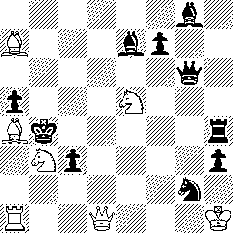 6b1/B3bp2/6q1/p3N3/Bk5r/1Np4p/6n1/R2Q3K