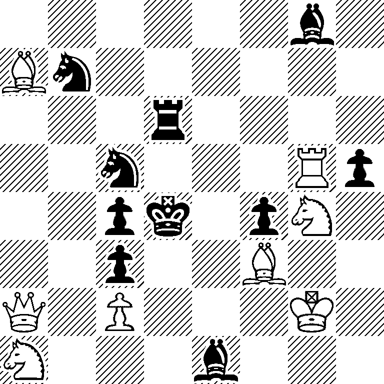 6b1/Bn6/3r4/2n3Rp/2pk1pN1/2p2B2/Q1P3K1/N3b3
