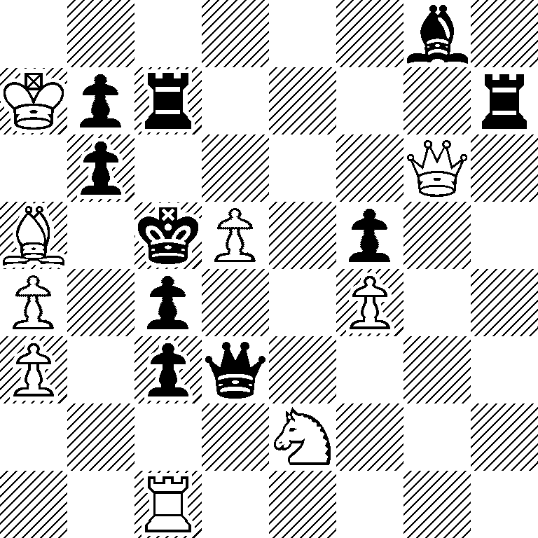 6b1/Kpr4r/1p4Q1/B1kP1p2/P1p2P2/P1pq4/4N3/2R5