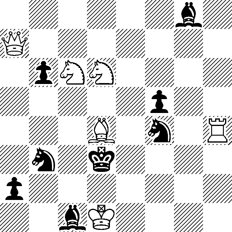 6b1/Q7/1pNN4/5p2/3B1n1R/1n1k4/p7/2bK4
