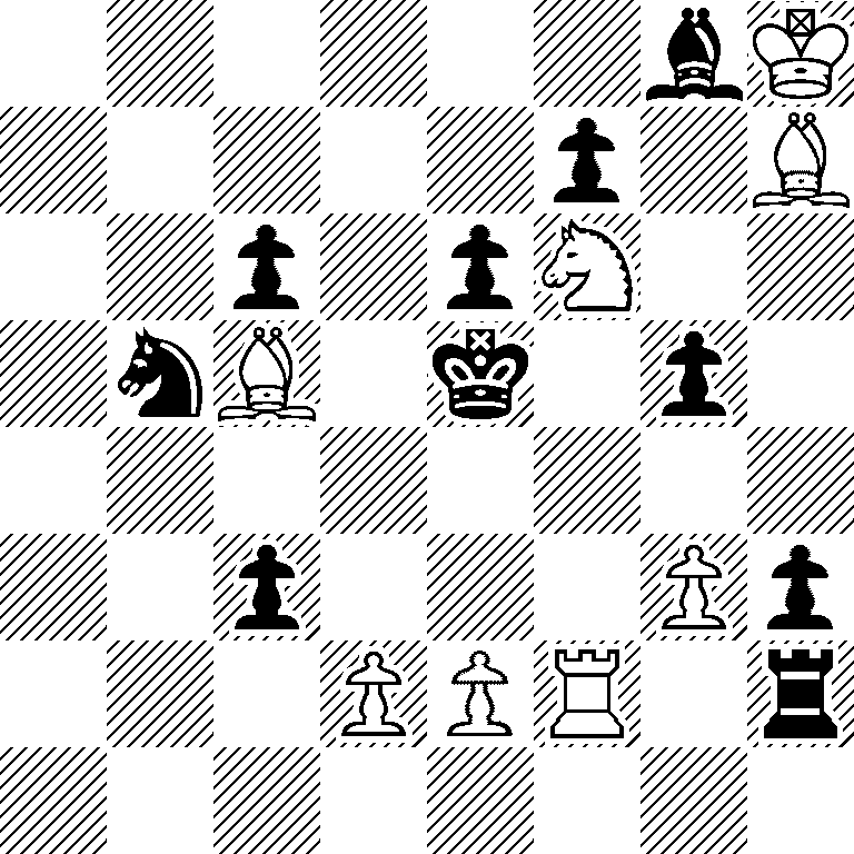 6bK/5p1B/2p1pN2/1nB1k1p1/8/2p3Pp/3PPR1r/8
