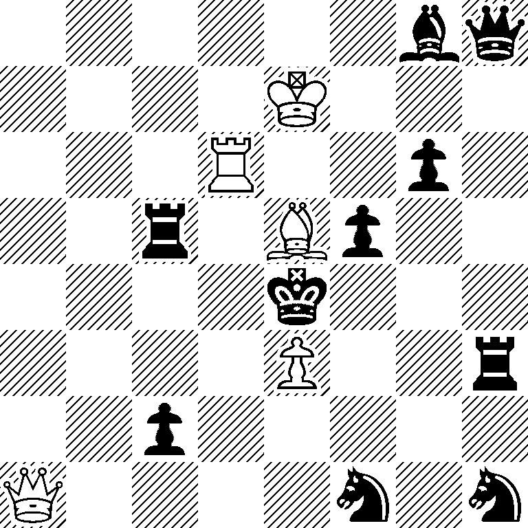 6bq/4K3/3R2p1/2r1Bp2/4k3/4P2r/2p5/Q4n1n