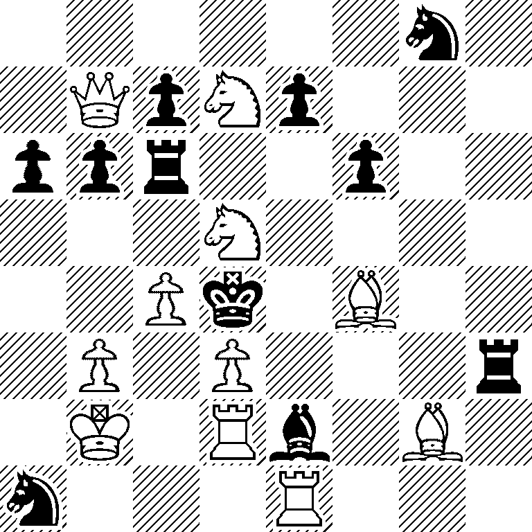 6n1/1QpNp3/ppr2p2/3N4/2Pk1B2/1P1P3r/1K1Rb1B1/n3R3