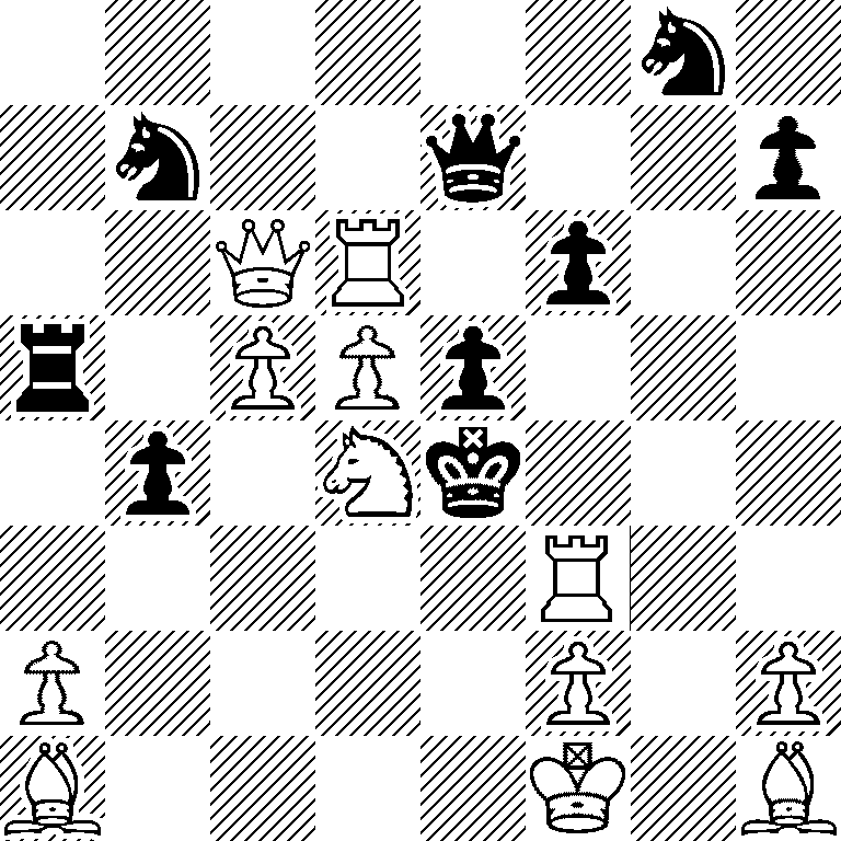 6n1/1n2q2p/2QR1p2/r1PPp3/1p1Nk3/5R2/P4P1P/B4K1B