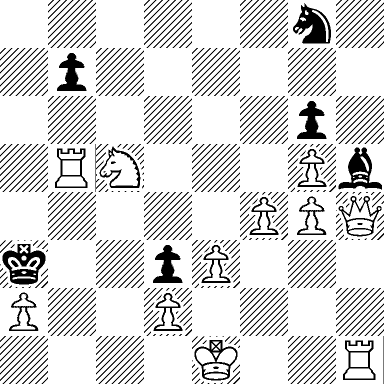 6n1/1p6/6p1/1RN3Pb/5PPQ/k2pP3/P2P4/4K2R