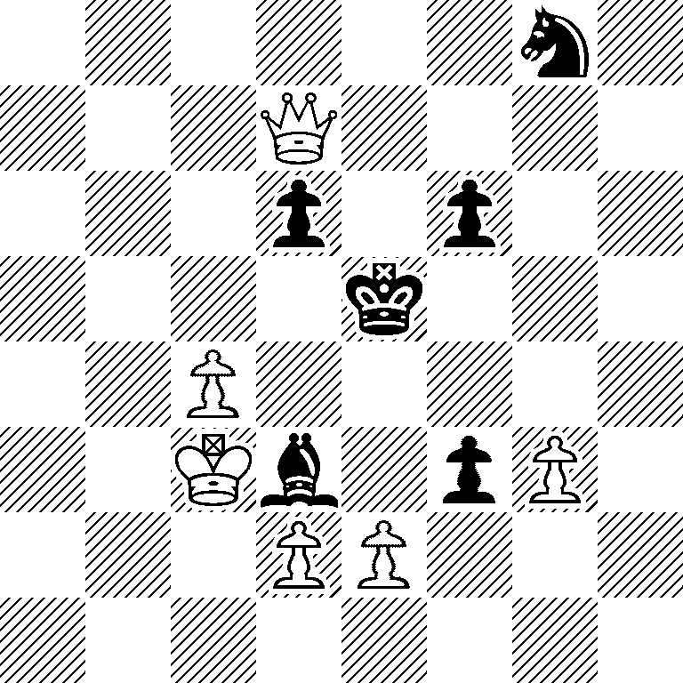 6n1/3Q4/3p1p2/4k3/2P5/2Kb1pP1/3PP3/8