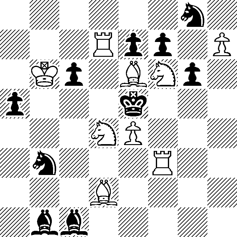 6n1/3Rpp1P/1Kp1BNp1/p3k3/3NP3/1n3R2/3B4/1bb5