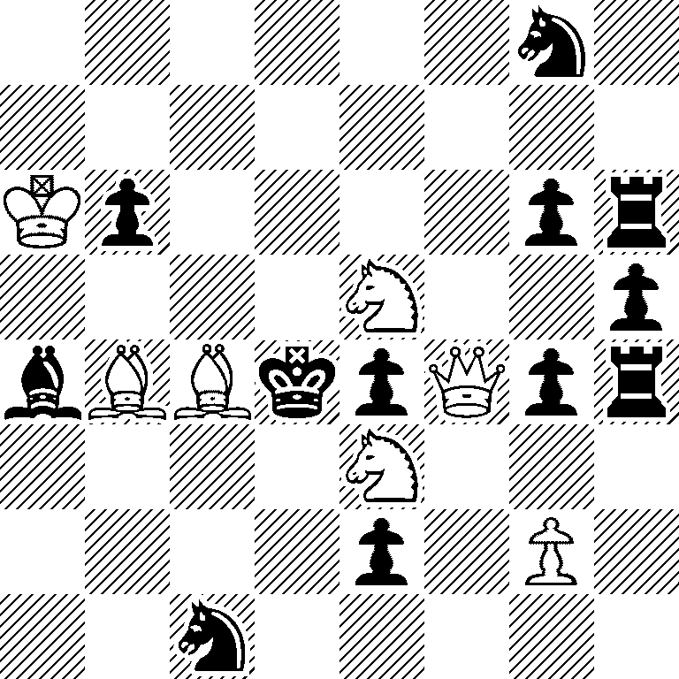 6n1/8/Kp4pr/4N2p/bBBkpQpr/4N3/4p1P1/2n5