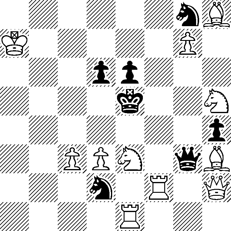 6nB/K5P1/3pp3/4k2N/7p/2PPN1qB/3n1R1Q/4R3