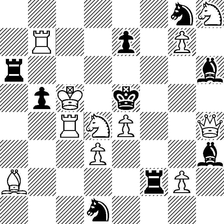 6nN/1R2p1P1/r6b/1pK1k3/2RNP2Q/3P3b/B4rP1/3n4