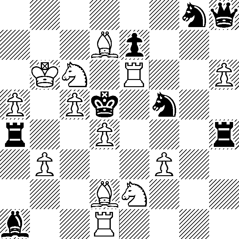 6nq/3Bp3/1KN1R2P/P1Pk1n2/r2P3r/1P3P2/3BN3/b2R4