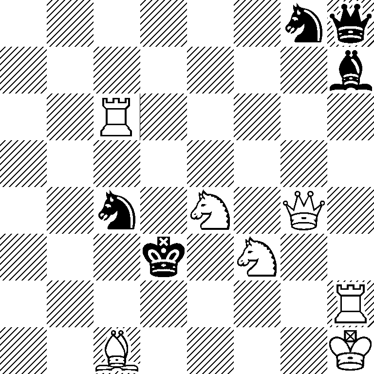 6nq/7b/2R5/8/2n1N1Q1/3k1N2/7R/2B4K