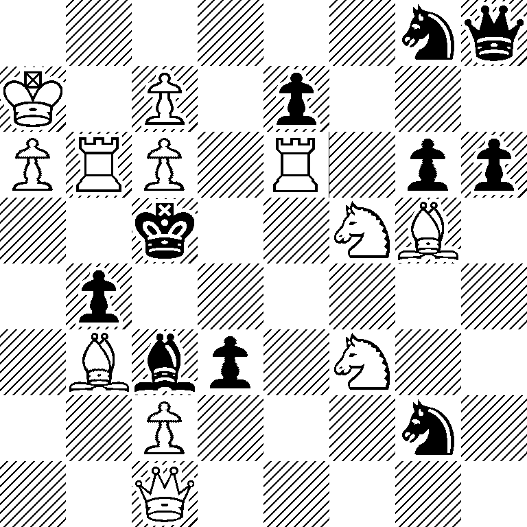 6nq/K1P1p3/PRP1R1pp/2k2NB1/1p6/1Bbp1N2/2P3n1/2Q5