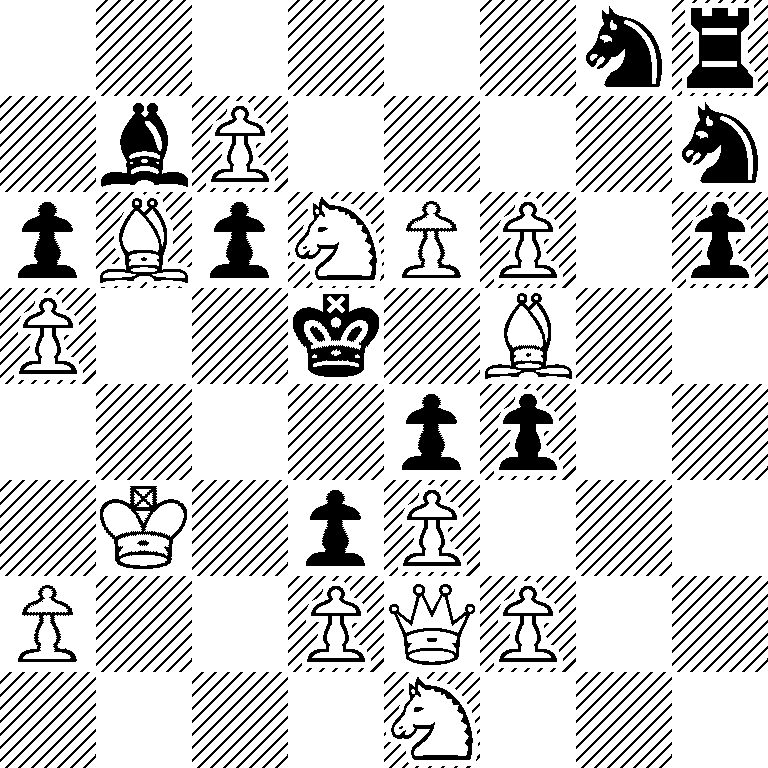 6nr/1bP4n/pBpNPP1p/P2k1B2/4pp2/1K1pP3/P2PQP2/4N3