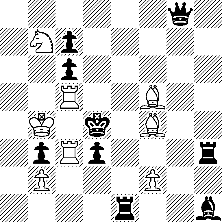 6q1/1Np5/2p5/2R2B2/1K1k1B2/1pRp3r/1P3P2/4r2b