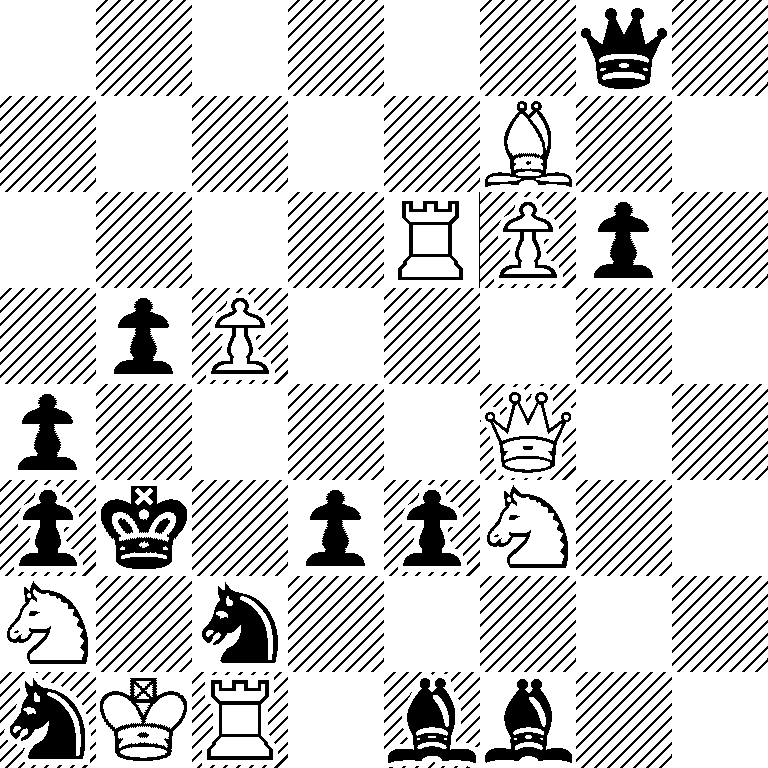6q1/5B2/4RPp1/1pP5/p4Q2/pk1ppN2/N1n5/nKR1bb2