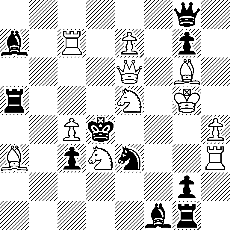 6q1/b1R1P1p1/4Q1B1/r3N1K1/2Pk3P/B1pNn2R/6p1/5br1