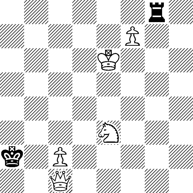 6r1/5P2/4K3/8/8/4N3/k1P5/2Q5