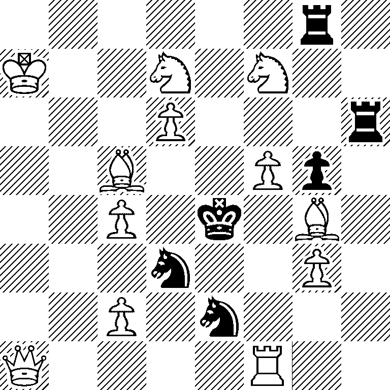 6r1/K2N1N2/3P3r/2B2Pp1/2P1k1B1/3n2P1/2P1n3/Q4R2