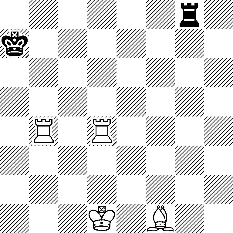 6r1/k7/8/8/1R1R4/8/8/3K1B2