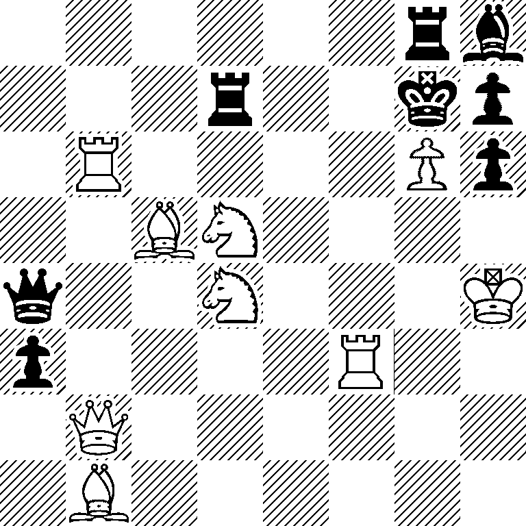 6rb/3r2kp/1R4Pp/2BN4/q2N3K/p4R2/1Q6/1B6