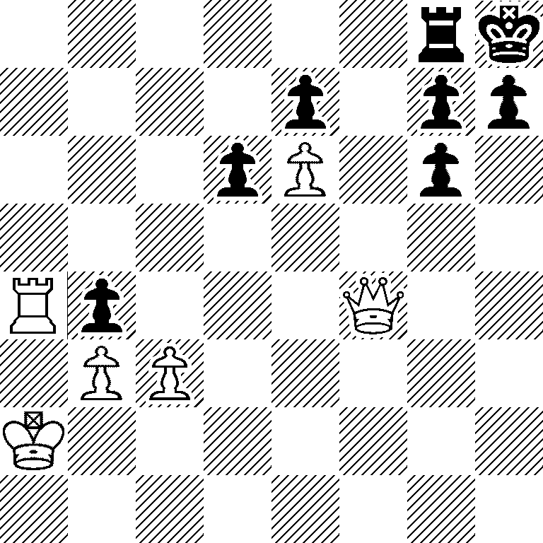6rk/4p1pp/3pP1p1/8/Rp3Q2/1PP5/K7/8