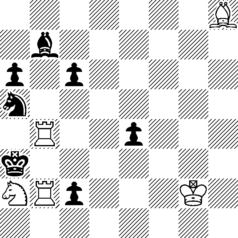 7B/1b6/p1p5/n7/1R2p3/k7/NRp3K1/8