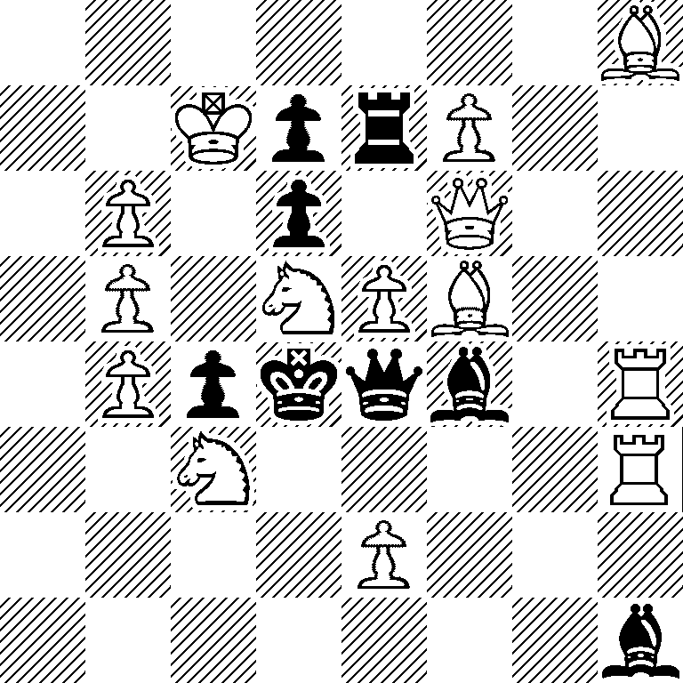 7B/2KprP2/1P1p1Q2/1P1NPB2/1Ppkqb1R/2N4R/4P3/7b